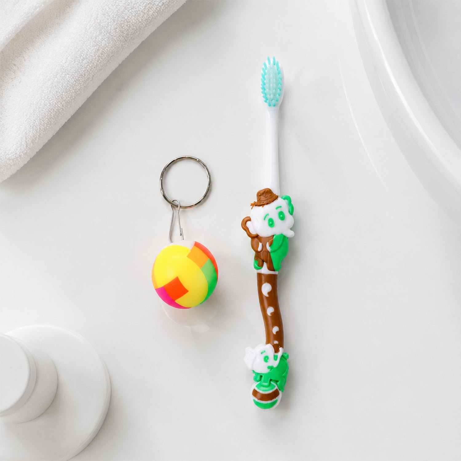 Kids Toothbrush – Fun Oral Care Set with Toy and Ball