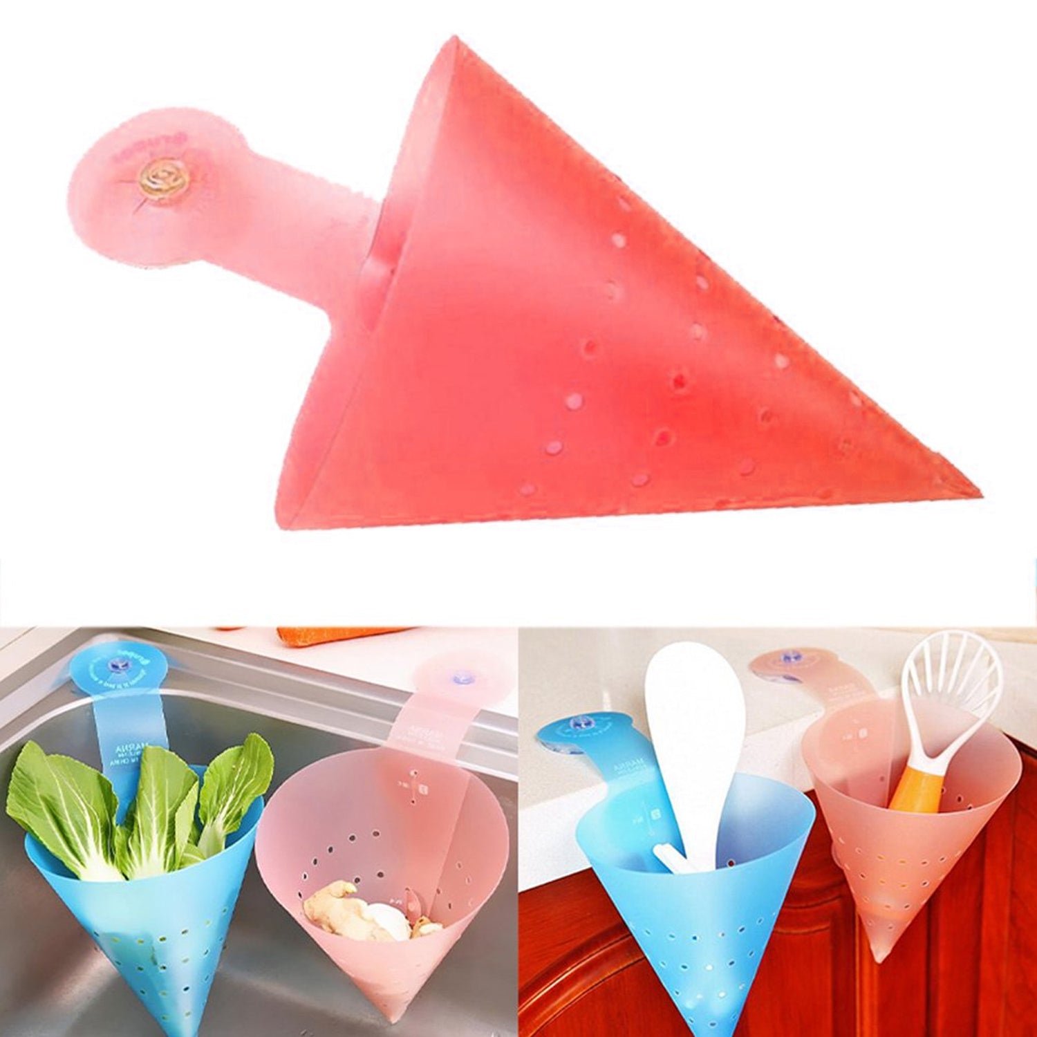 Hanging Sink Corner Strainer – Space-Saving Kitchen Organizer