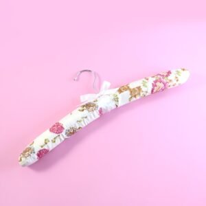 Padded Floral Clothes Hanger – Satin-Cushioned, Non-Slip Support