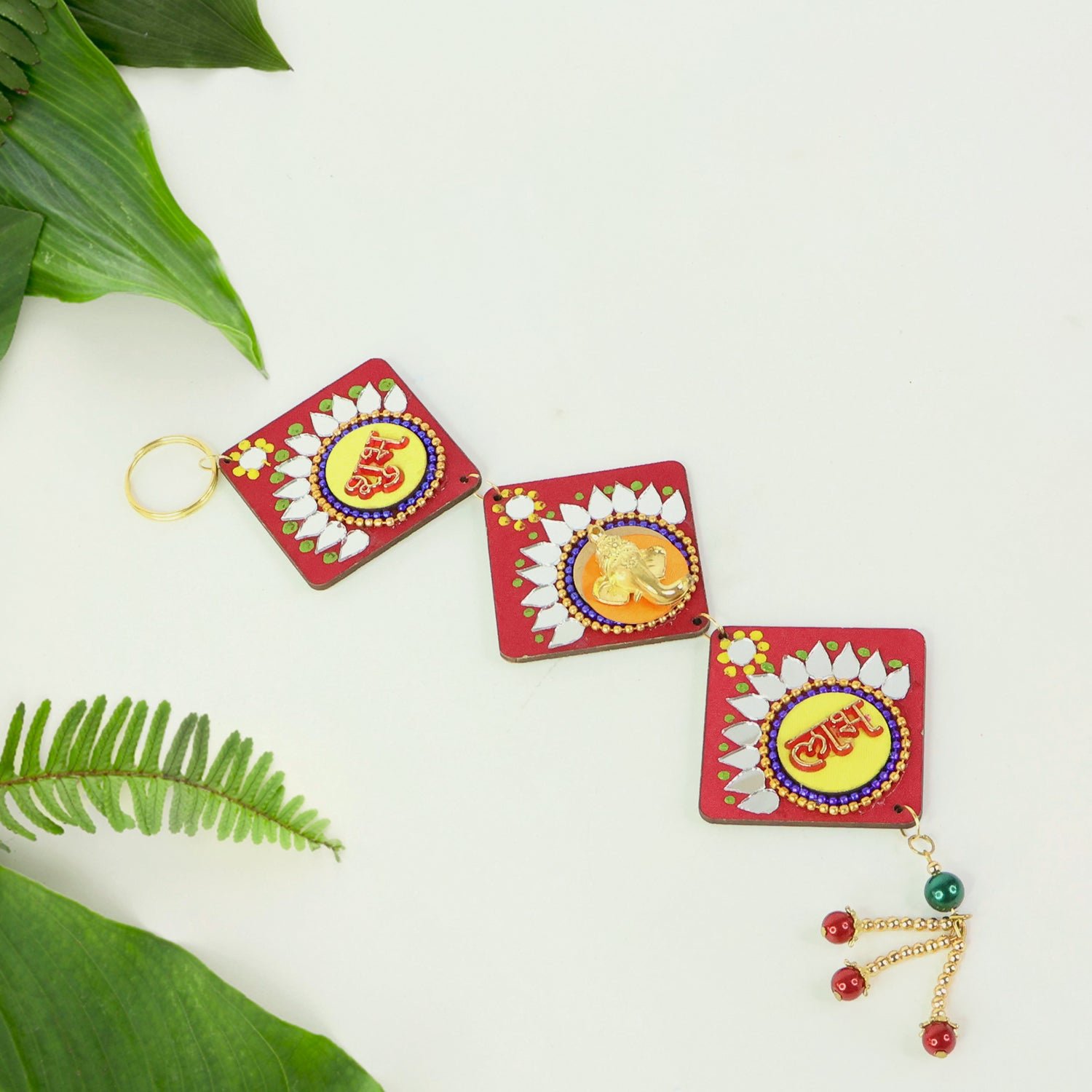 Traditional Labh Shubh Wall Hanging – Auspicious Festive Door Décor