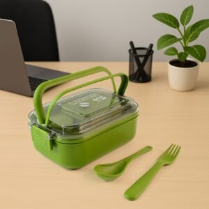 Magic Lunch Box – Leakproof Compartments with Spoon-Fork Set