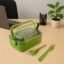 Magic Lunch Box – Leakproof Compartments with Spoon-Fork Set