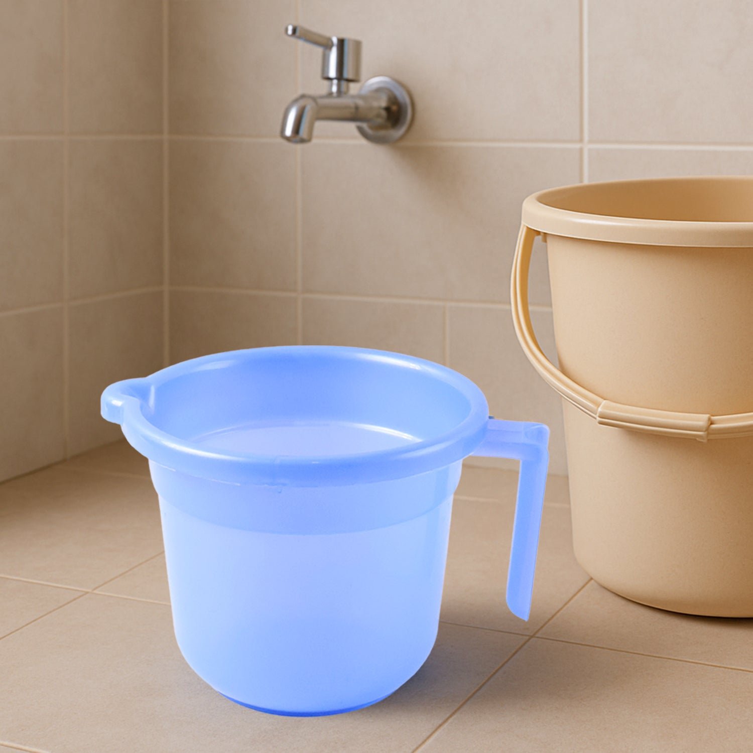 Unbreakable Plastic Bath Mug 1000ML with Ergonomic Handle