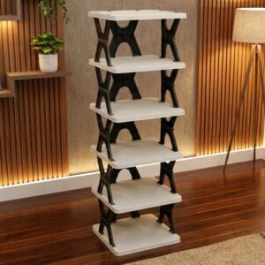 6 Layer Shoe Rack Stand – Space Saving Rectangle Organizer