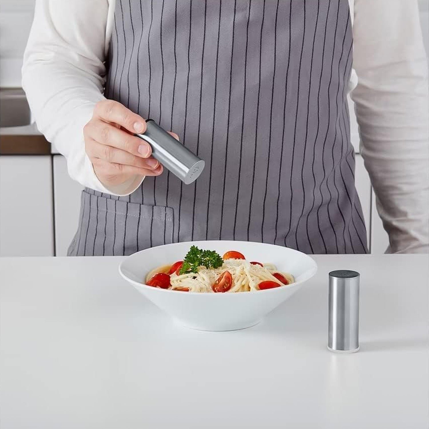 Stainless Steel Salt and Pepper Shaker Set – Durable & Stylish 2 Pc