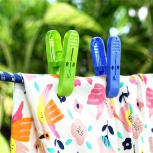 Cloth Drying Clips – Multicolor Plastic Laundry Pegs | BathNova
