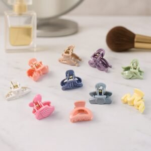 Kids Hair Clips – Multicolour Butterfly Mini Claw Set (6-Pcs) | Calm & Curl