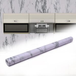 Marble Kitchen Wallpaper – Easy Peel & Stick Renovation 2m x 60cm
