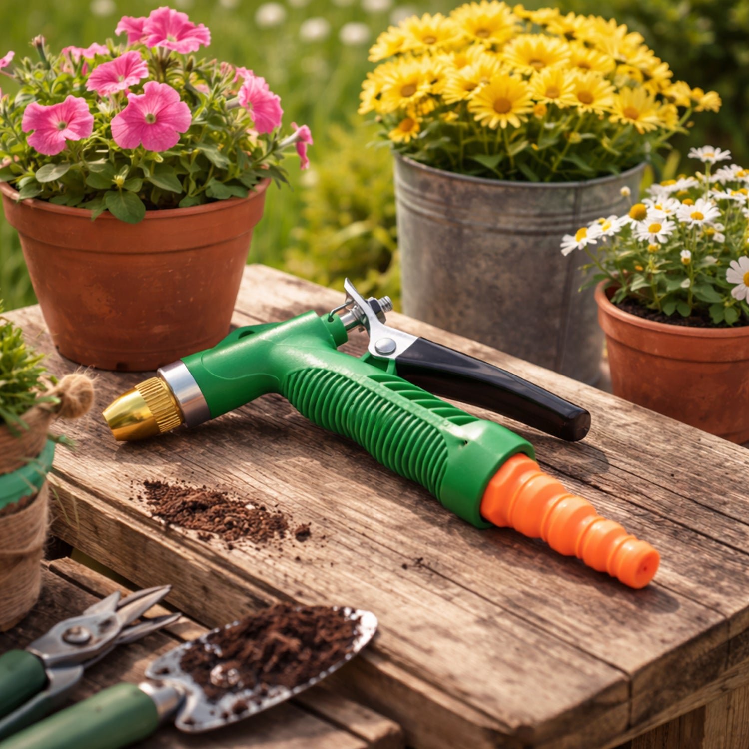 Water Spray Gun – Durable Lever Nozzle for Garden & Car | Grow Garden Tools