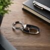 Stainless Steel Carabiner Keychain – Secure Lock & Compact Design