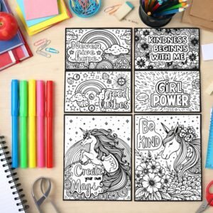 Kids Colouring & Activity Poster Set – 11 Inspiring Art Sheets