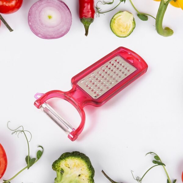 Stainless Steel 2-in-1 Kitchen Peeler for Easy Food Prep