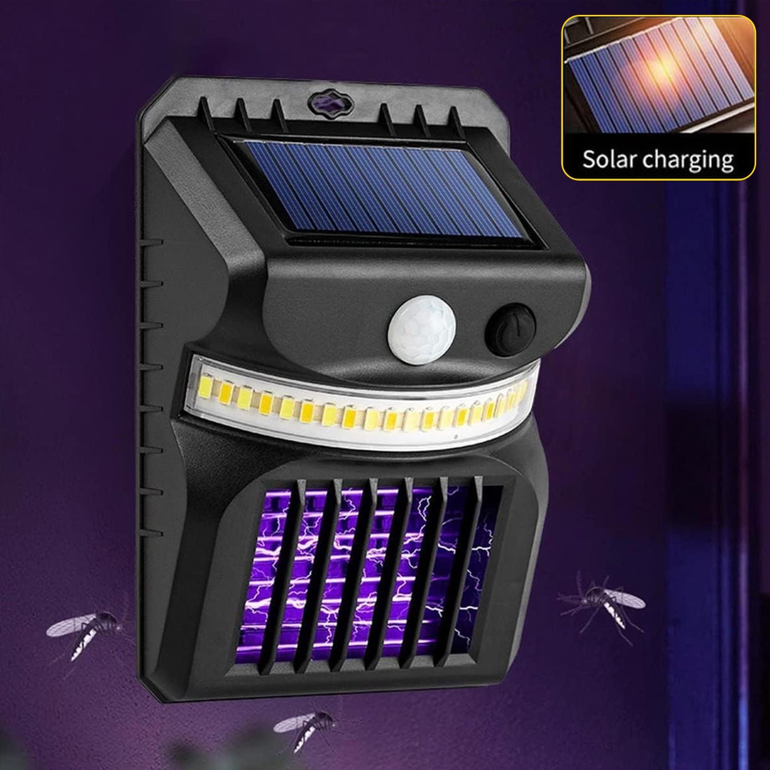 Solar Bug Zapper – 2-in-1 Motion Sensor Light | Garden Vera