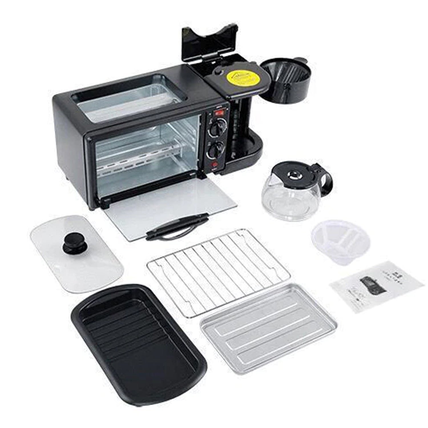3-in-1 Breakfast Maker – Toaster Oven, Grill & Coffee | Indo Glow
