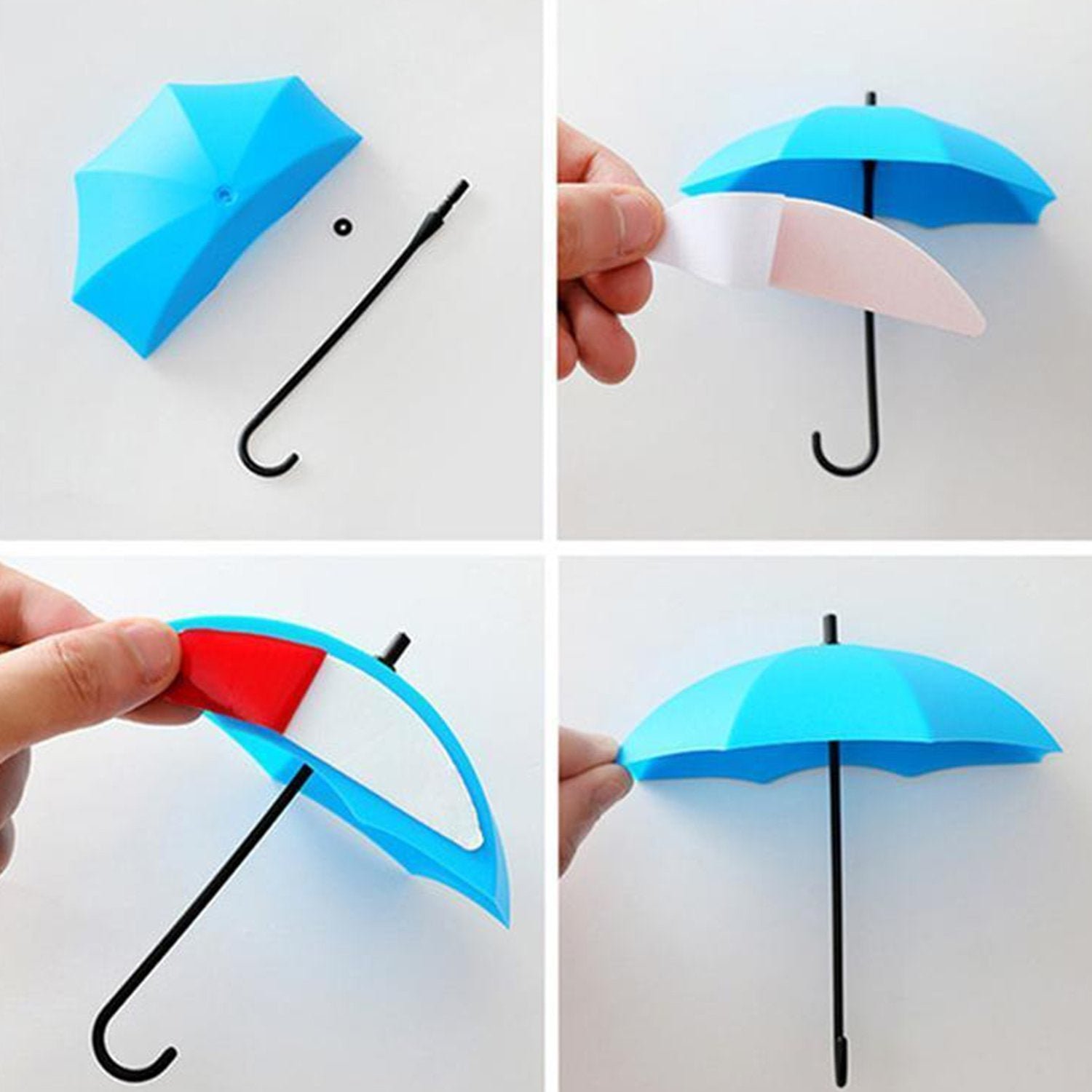 Umbrella Key Holder – Colourful Wall Mounted Hooks | Indo Glow