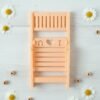 Mini Chair Mobile Stand Holder – Foldable & Portable Peach Phone Stand