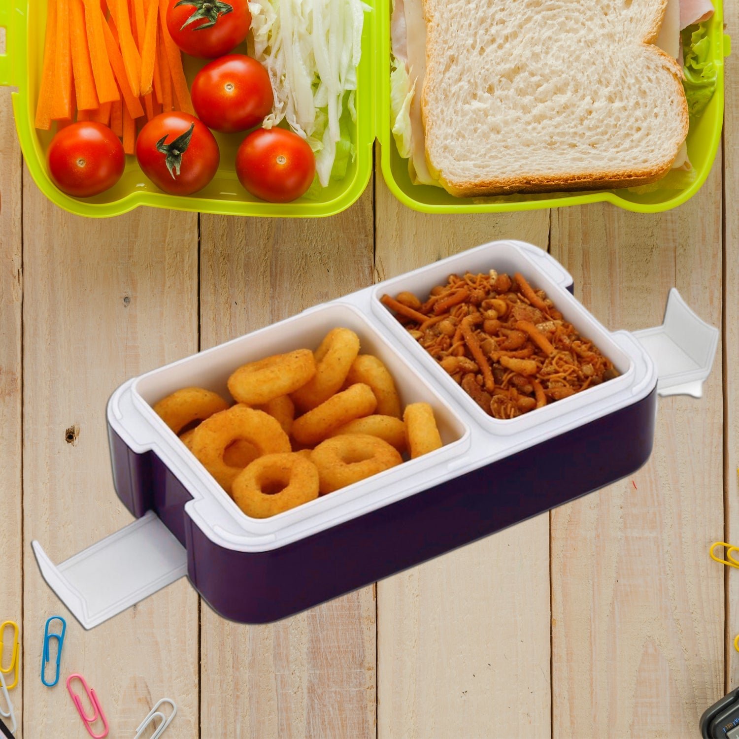 Airtight Lunch Box – 2-Compartment Leak-Proof | Lunchie Bunchie