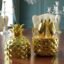 Gold Stainless Steel Cutlery Set – Luxury 24-Piece with Pineapple Stand