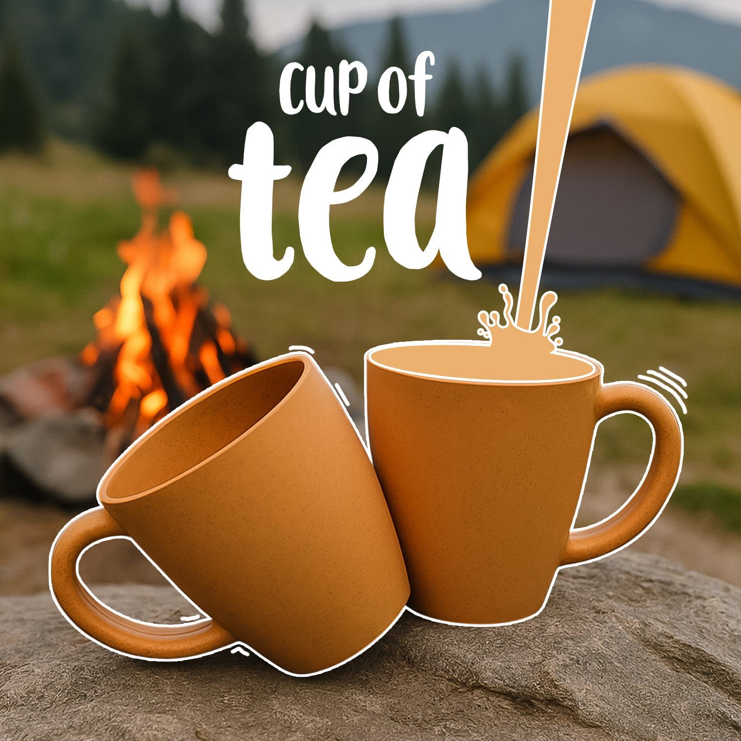 Coffee Mugs – Premium 350ml Set of 2 with Ergonomic Grip