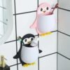Penguin Storage Box – Wall Mount Organizer for Remote & Toothbrush | VoltDesk