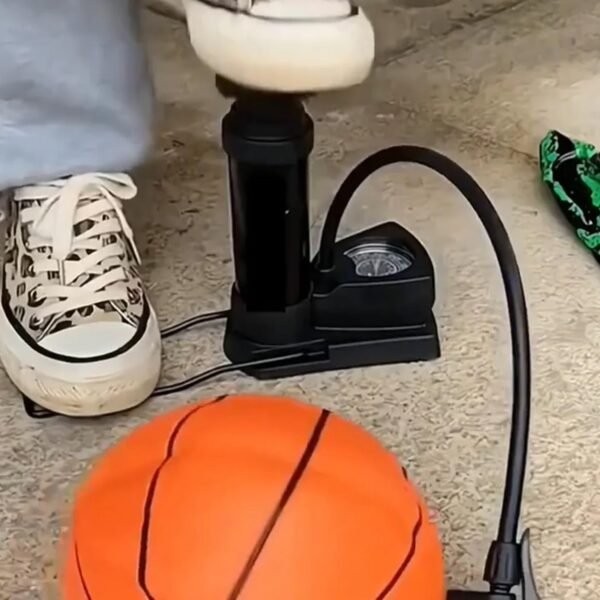 Foot Air Pump – Compact, Portable with Pressure Gauge for Tires