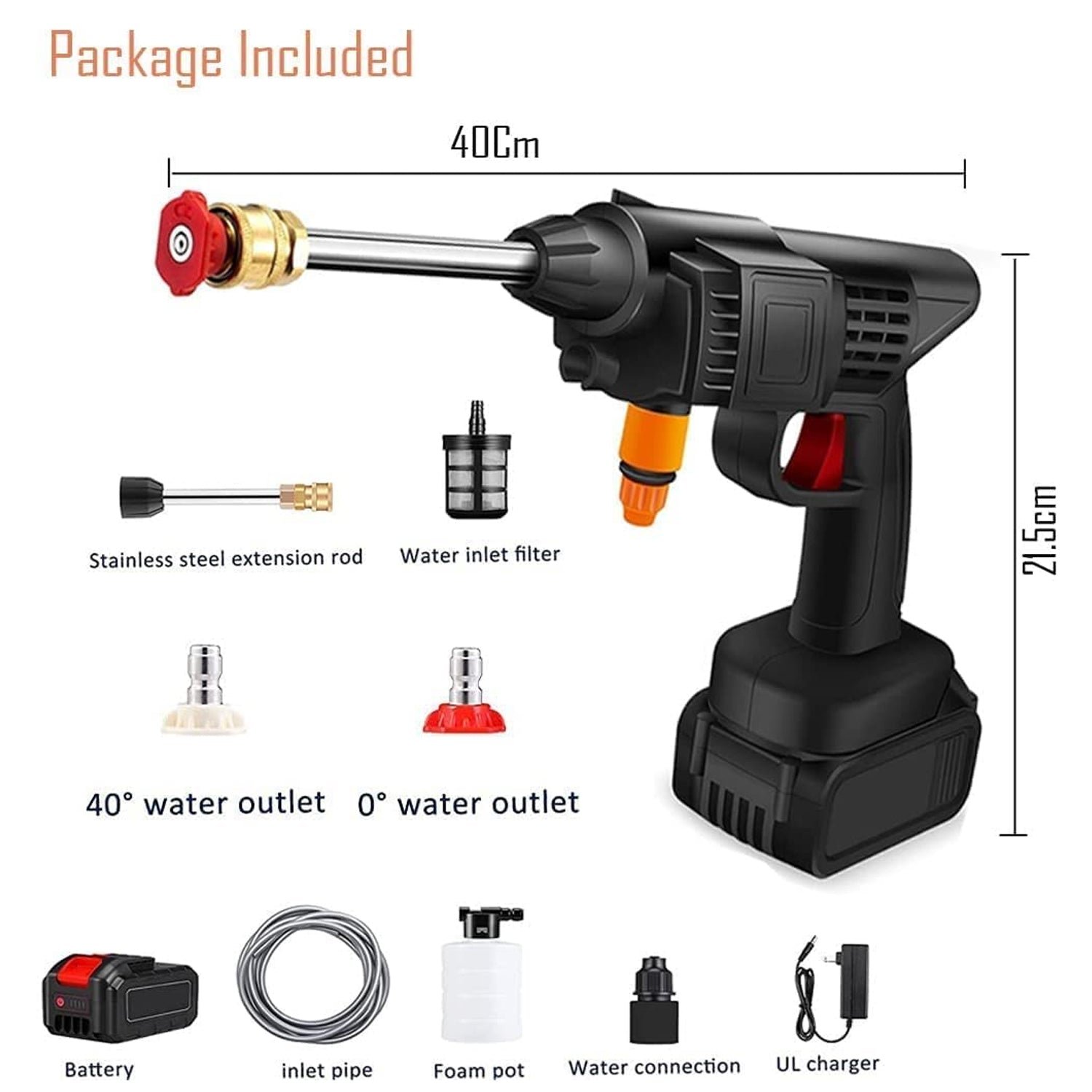 Cordless Car Pressure Washer – 48V Portable Cleaning Kit | Velvet Wheels