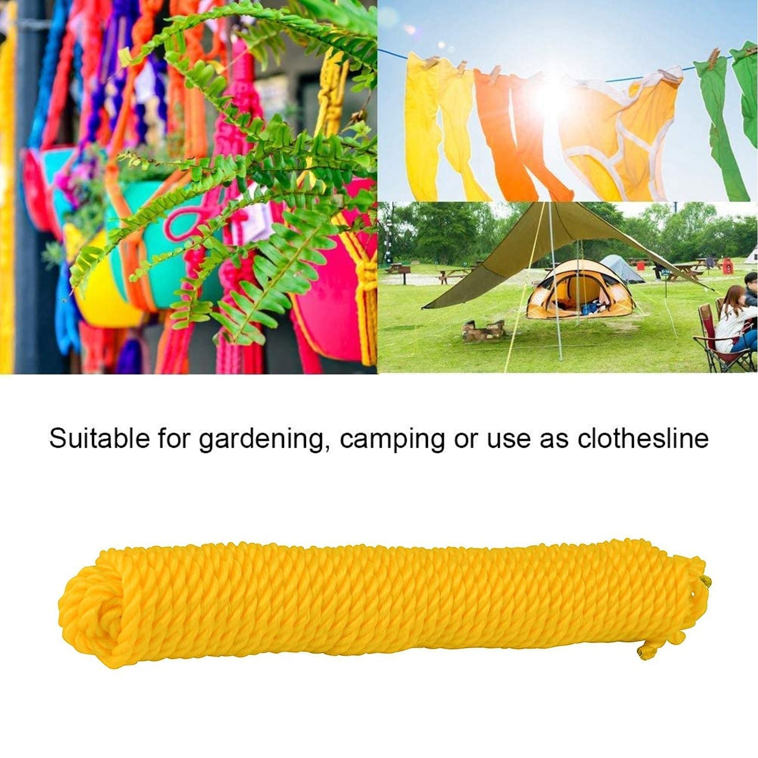 Heavy-Duty Clothesline – 3m Portable Drying Rope | BathNova