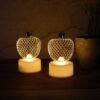 Apple LED Tealight Candles – Flameless Festive Glow (Set of 4)