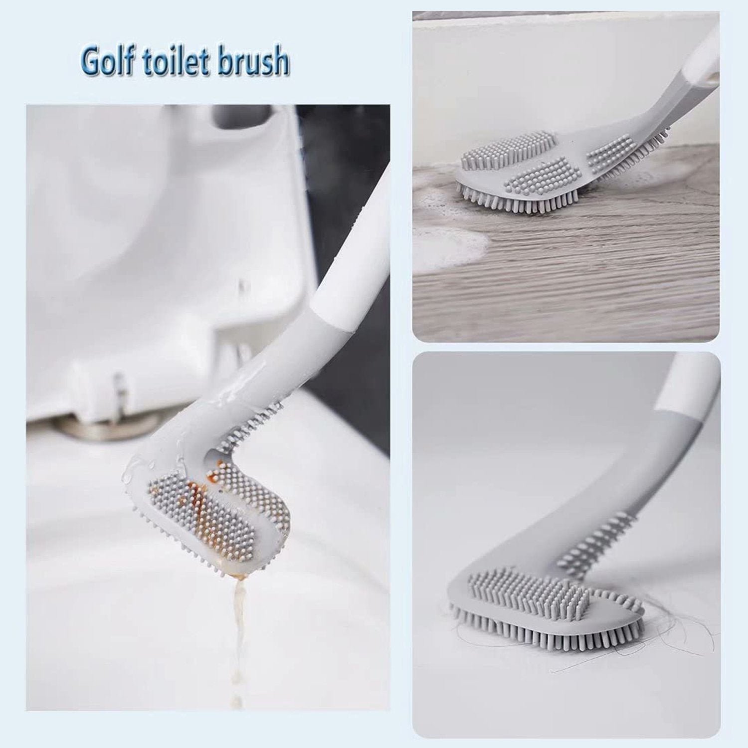 Golf Toilet Brush – Silicone & Wall-Mounted Holder | Storenzo