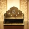 Wooden Home Mandir – Temple Style Pooja Stand with Lord Ganesha