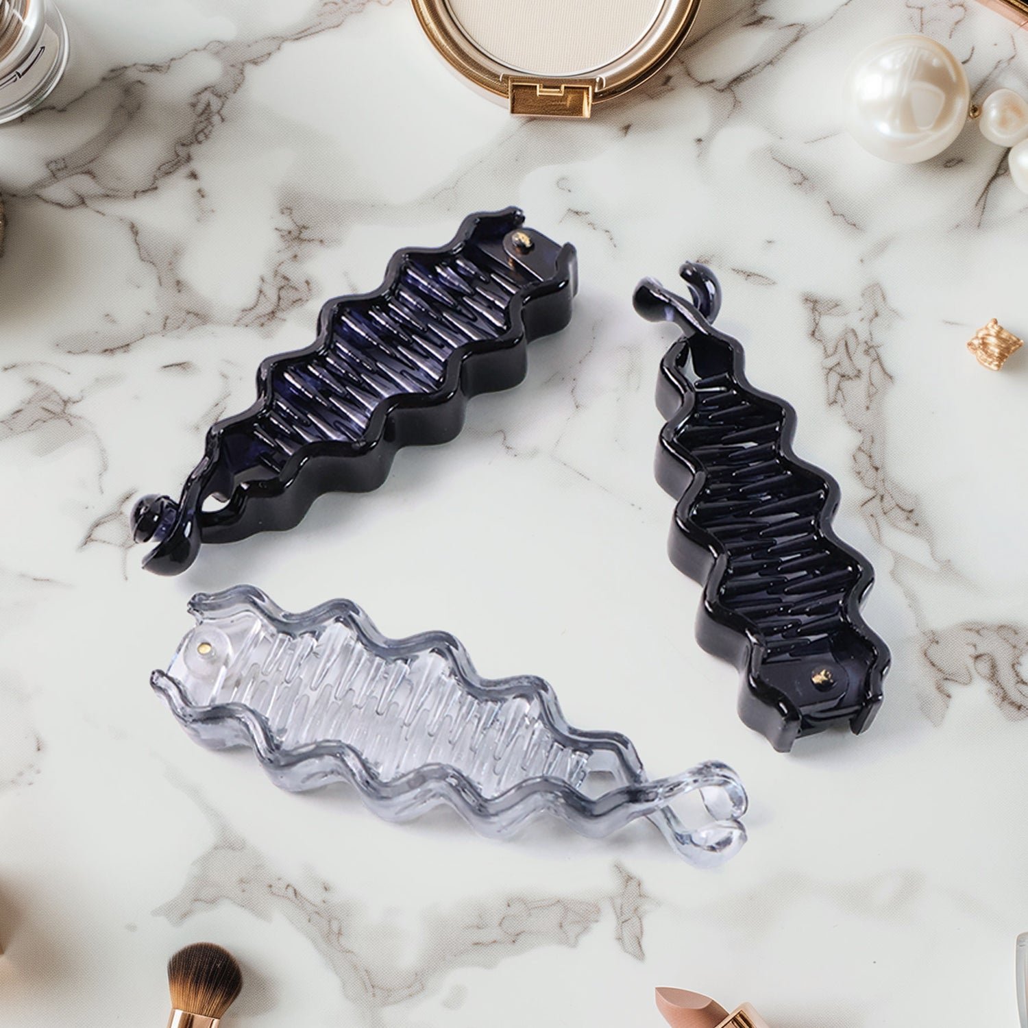 Hair Claw Clips – Strong, Non-Slip Plastic Clips (12 Pc, Mix Color)