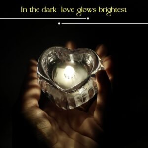 LED Crystal Tealight Candles – Elegant Flameless Warm Glow (6 Pc)