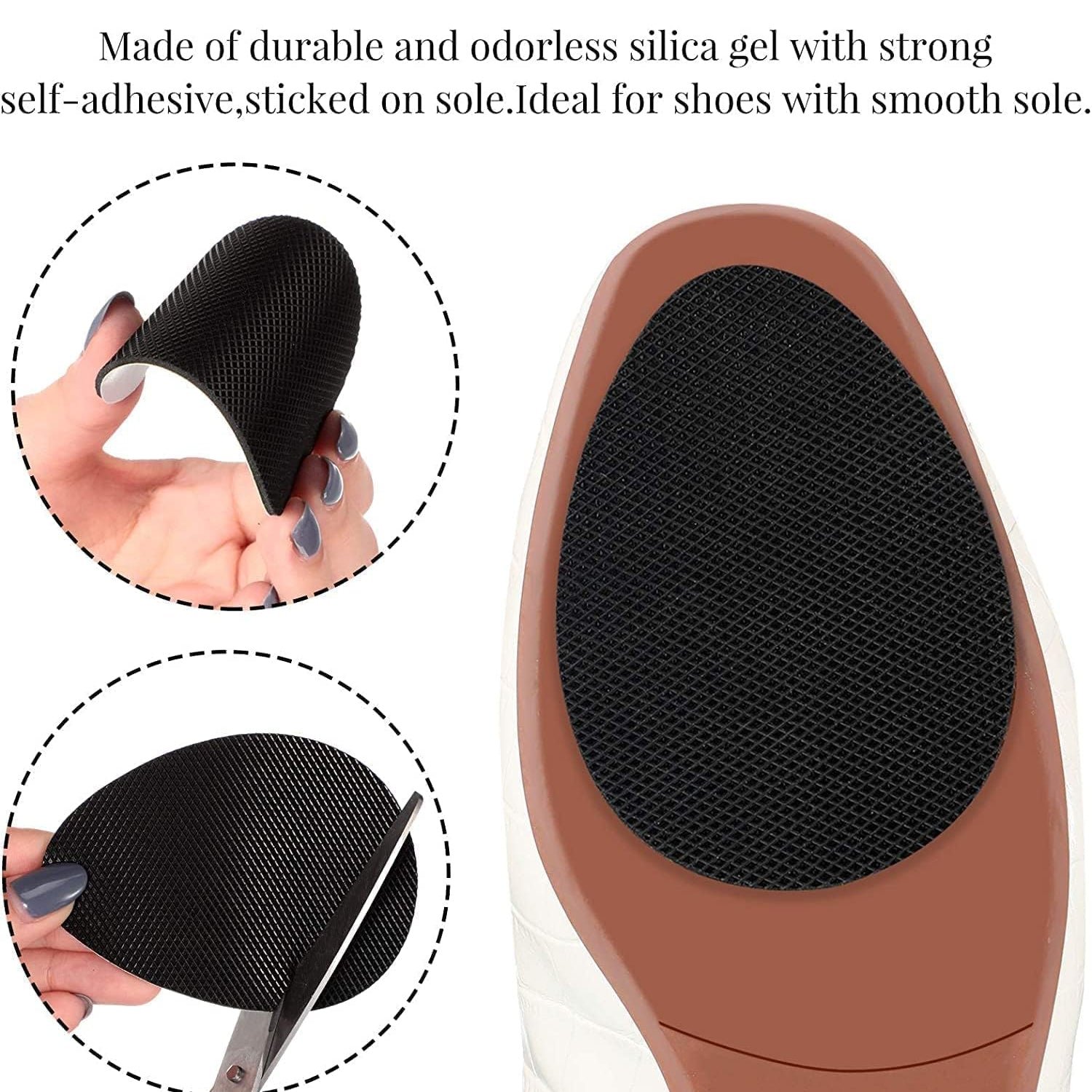 Non-Slip Shoe Pads – Rubber Sole Protectors for Heels | Velvet Wellness