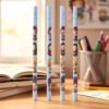 Cartoon Printed Pencil Set – 4 Cute School Writing Pencils