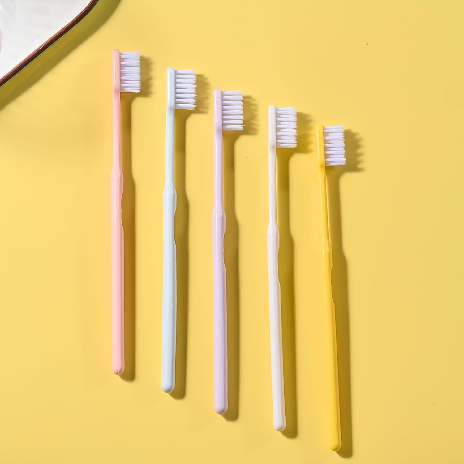 Soft Plastic Toothbrush Set – 20 Pcs with Travel Box | BrushedUp
