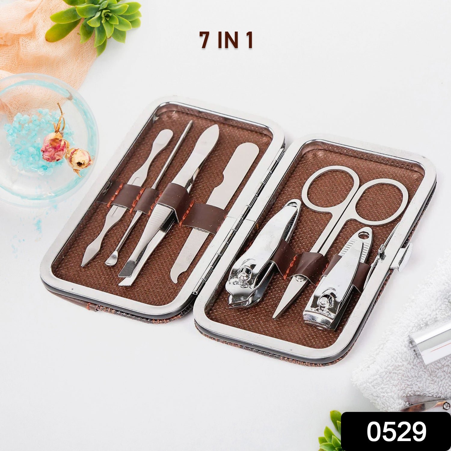 Manicure Pedicure Kit – 7-in-1 Nail Care Set | Velvet Wellness