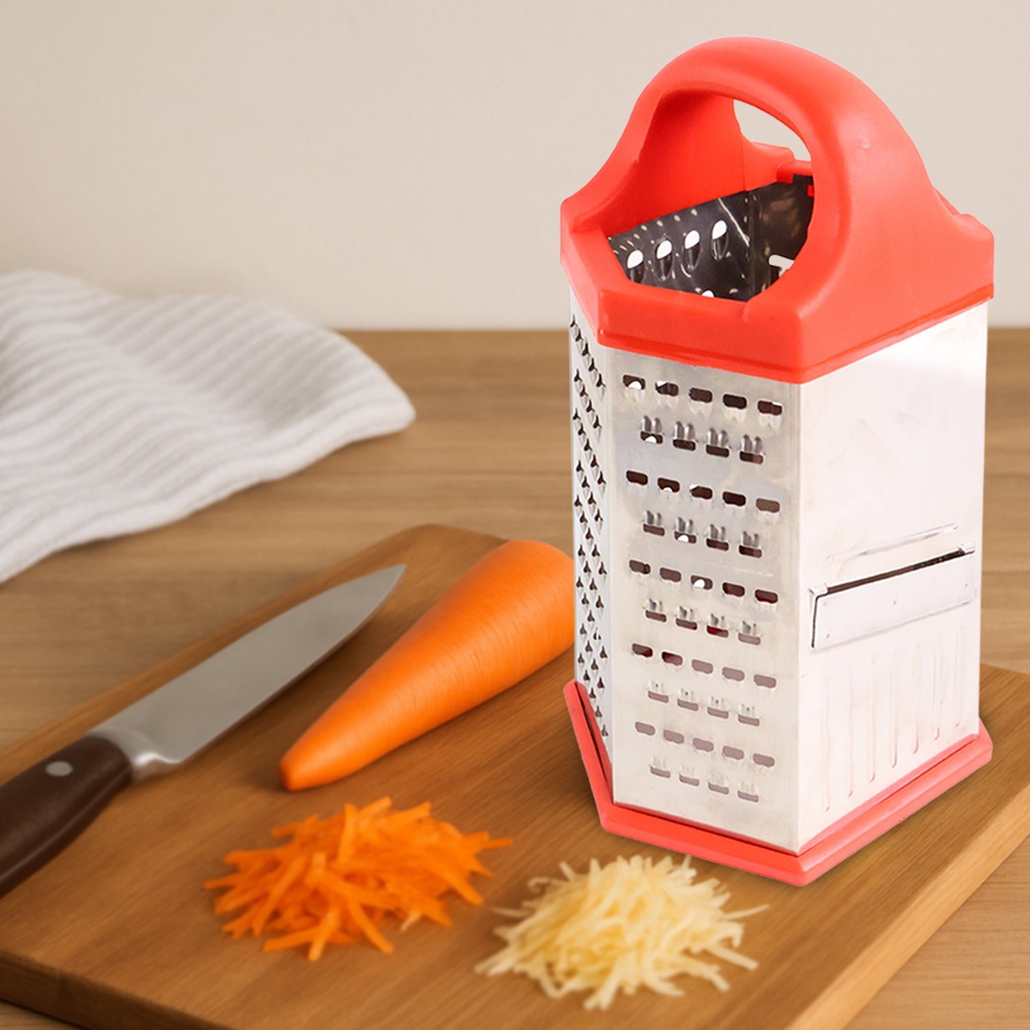 7-in-1 Stainless Steel Box Grater – Heavy Duty & Ergonomic