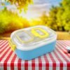 Kids Lunch Box – Durable Plastic with Spoon & Fork | Lunchie Bunchie