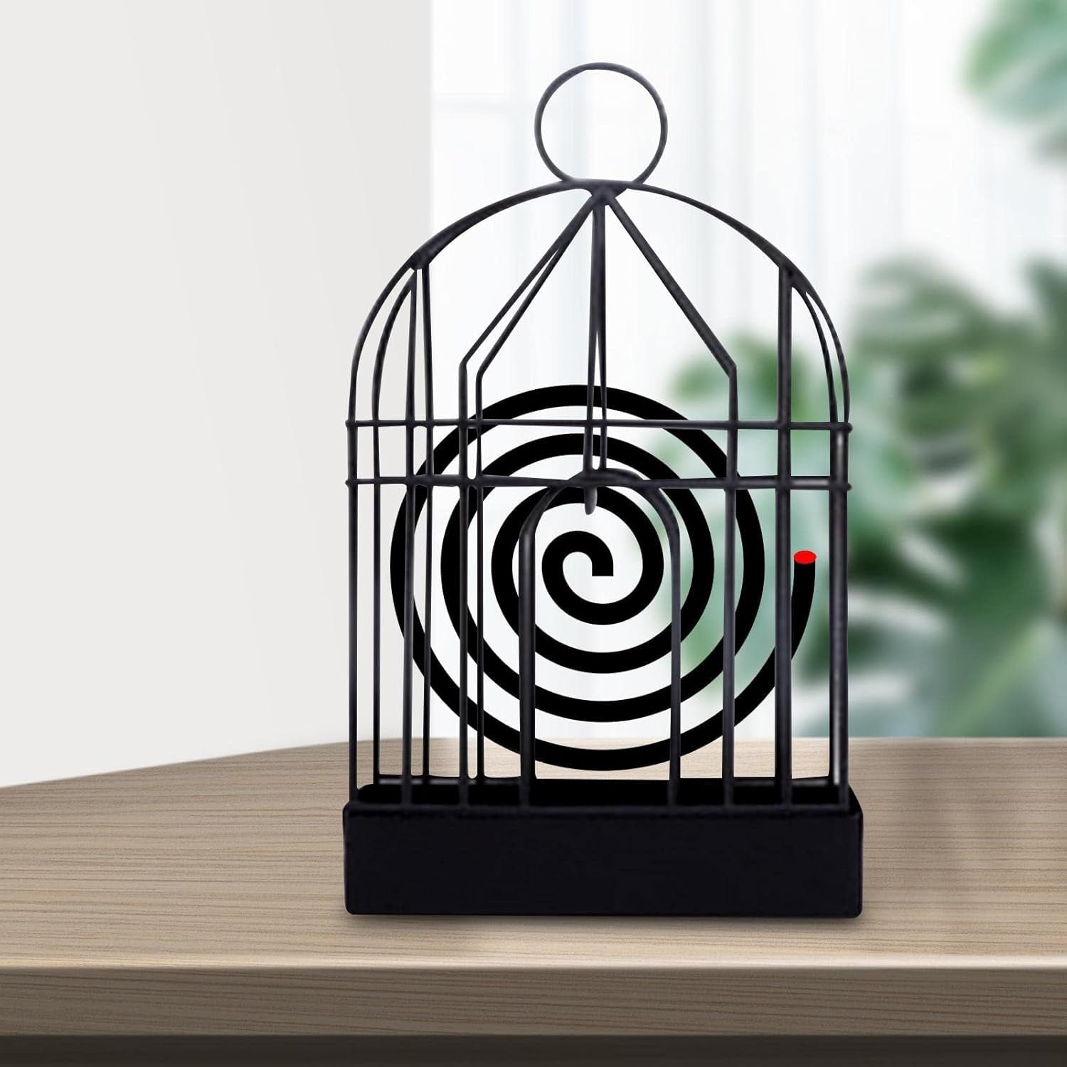 02_cage Mosquito Coil Holder – Vintage Iron Birdcage Design