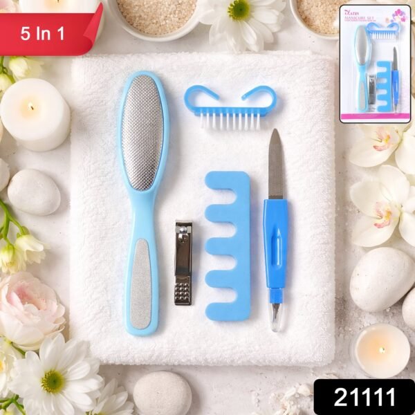 5 In 1 Manicure Pedicure Nail Care Kit – Compact & Multi-Tool