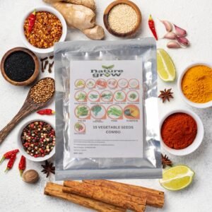 Vegetable Seeds Combo – 15 Varieties for Home Gardening