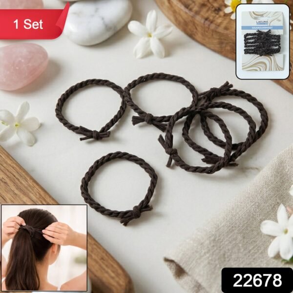 Braided Elastic Hair Bands Set – Strong Hold & Durable Design
