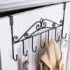 Over Door Hanger Rack – 7 Hooks Metal Organizer | Indo Glow