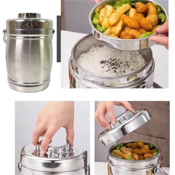 Insulated Lunch Box – 2.2 Ltr Stainless Steel | Lunchie Bunchie