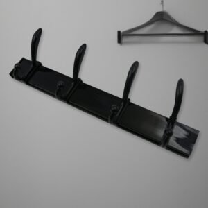 Wall Mount Coat Hanger – 4 Hooks, Damage-Free Eco Adhesive | GlimmerHome