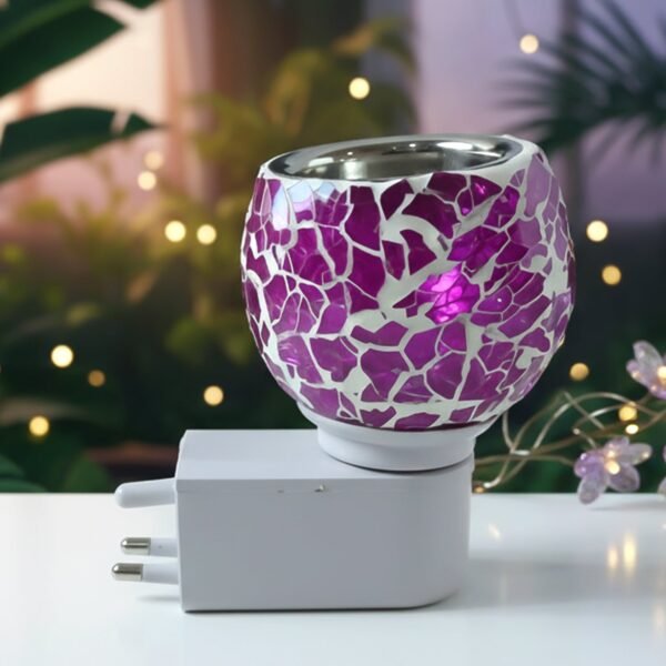 02_d4251e8b-3180-4630-abd4-28b69578f607 Plug-In Aroma Diffuser Lamp – Purple Mosaic Glass Night Light