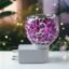 Plug-In Aroma Diffuser Lamp – Purple Mosaic Glass Night Light