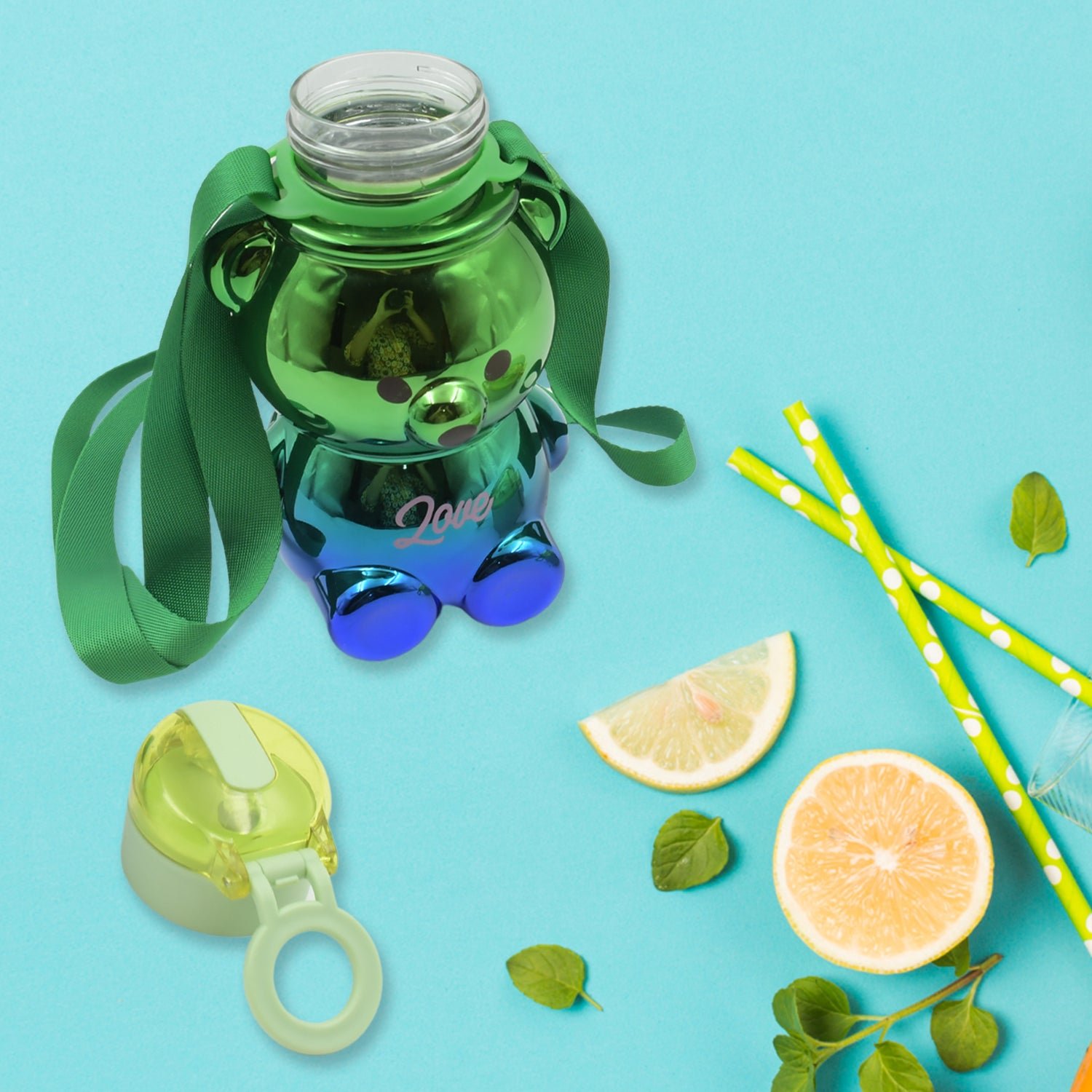 Kids Water Bottle – Strap, Stickers, 1L | Own Hydrate