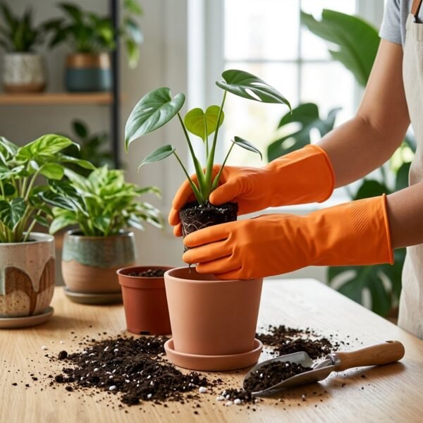 Waterproof Rubber Gloves – Reusable Kitchen & Household Protection