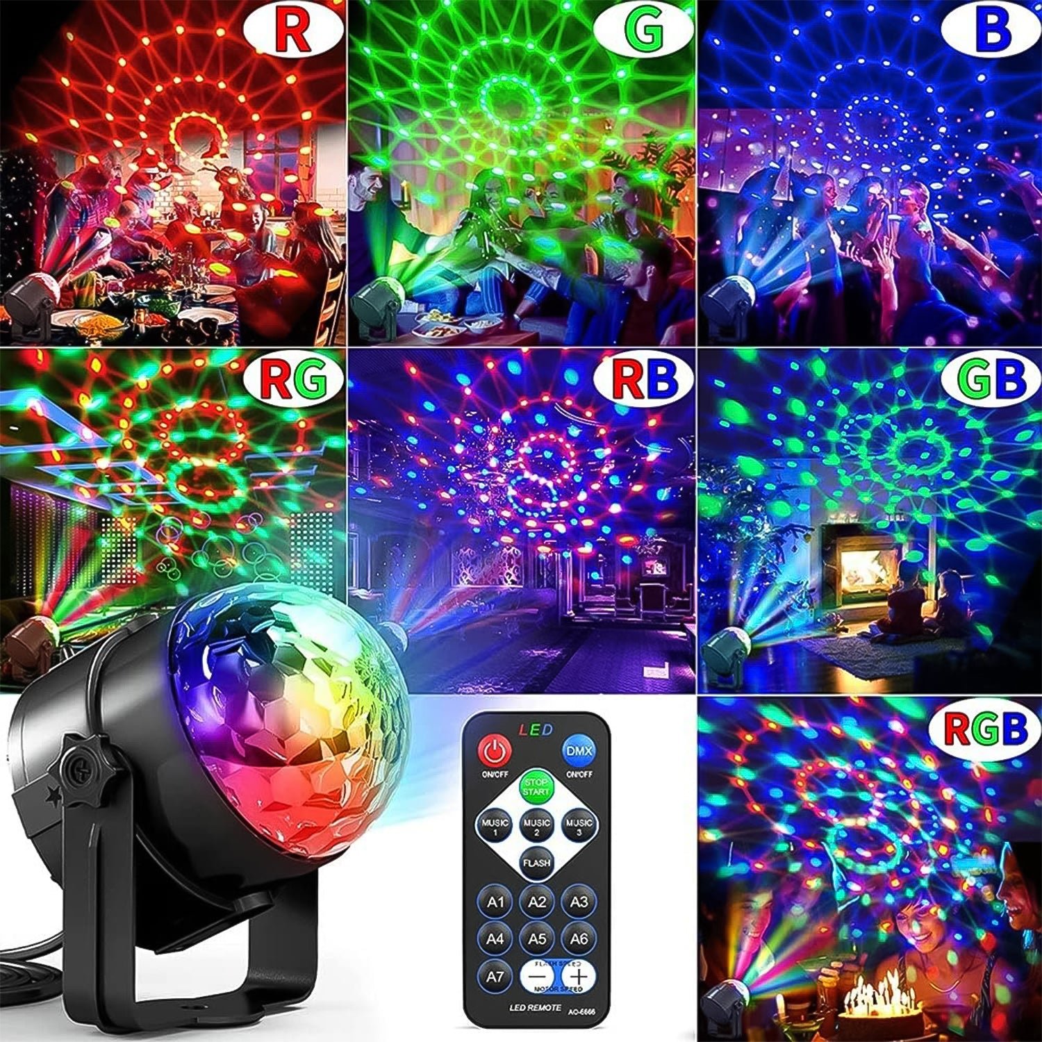 Disco Ball Light – USB DJ Stage Lamp for Parties | Indo Glow